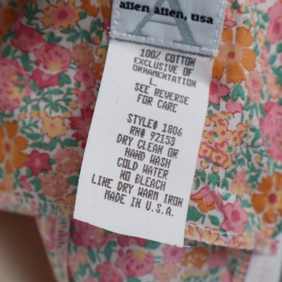 Lightweight Disty Floral Cotton Mini Sun Dress 90's Style Beach Swimsuit Coverup - Picture 7 of 7